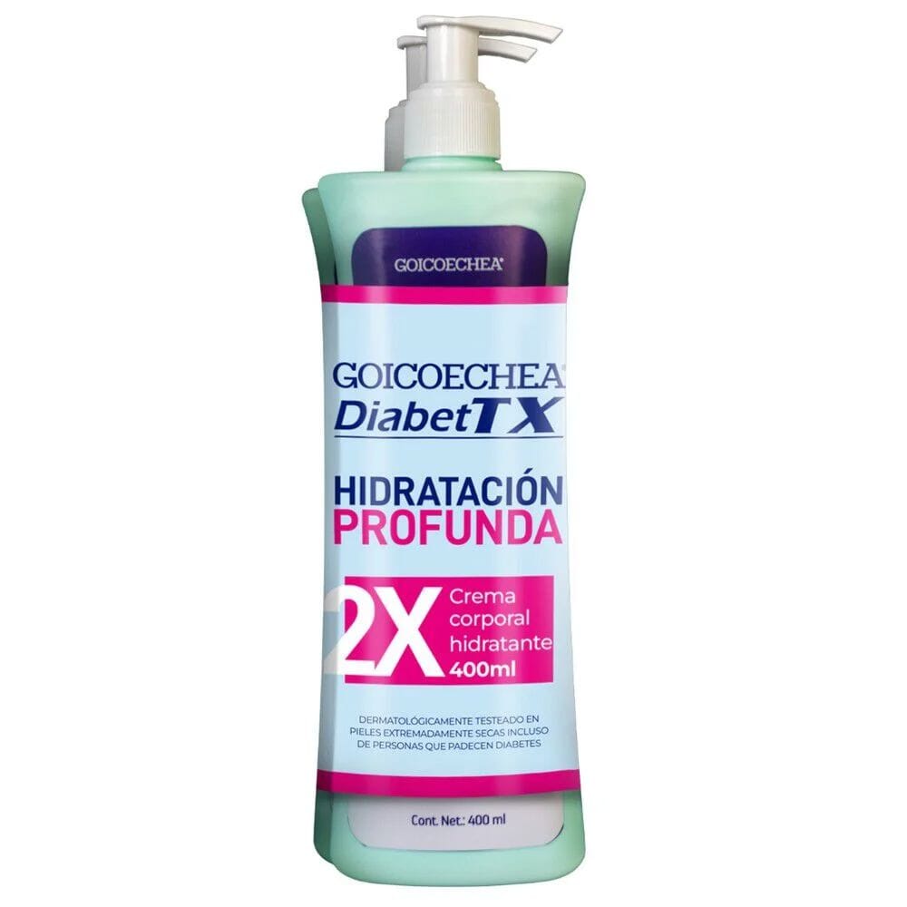 Pack Diabet Tx Crema Corporal Hidratante 400 mL x2 Farmex-Pluxee-Persistente